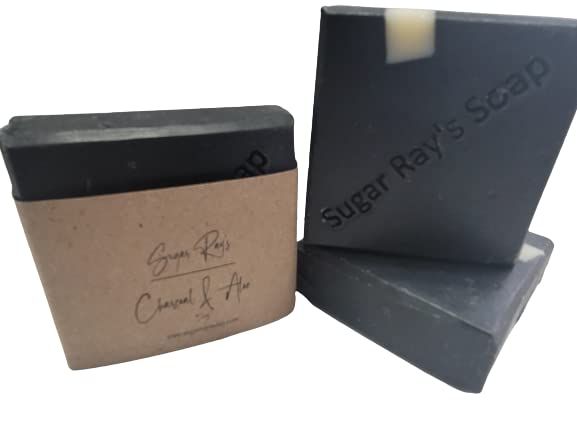 Natural Charcoal & Aloe Vera Soap for Acne & Oily Skin - Deep Cleansing & Detoxifying Face & Body Bar - Perfect for Daily Skincare Routine & Sensitive Skin Care