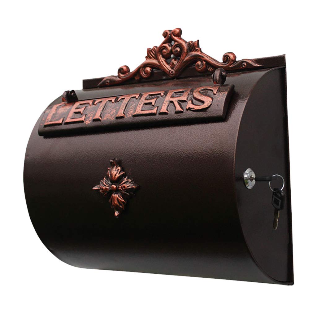 Wall Mounted Aluminum Mailbox - Rustproof Outdoor Letter Box for Courtyard, Villa & Home Decor | Perfect for Garden, Porch & Entryway