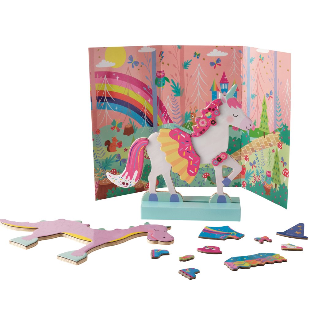 Magnetic Dress Up Kit for Kids | Fantasy Pets Costume Play Set | Pretend Play, Dress Up & Creative Fun for Children