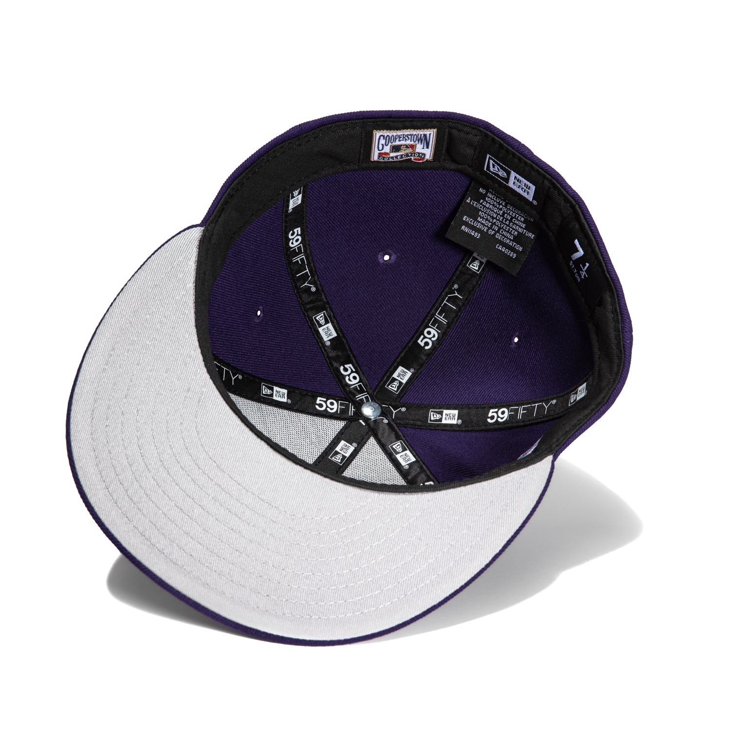 New Era 59Fifty Arizona Diamondbacks MLB Baseball Cap with Inaugural Patch - Purple & Teal Snapback Hat for Fans & Streetwear Fashion