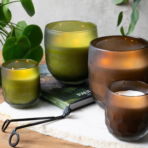 Premium Amber Hinoki Apiary Candle 3lb by Apsley & Co | Natural Beeswax Aromatherapy for Home Relaxation & Meditation Spaces