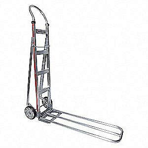 Magliner HSA811AA1S-5 Silver Aluminum Snack Hand Truck - 500 lb Capacity, 14