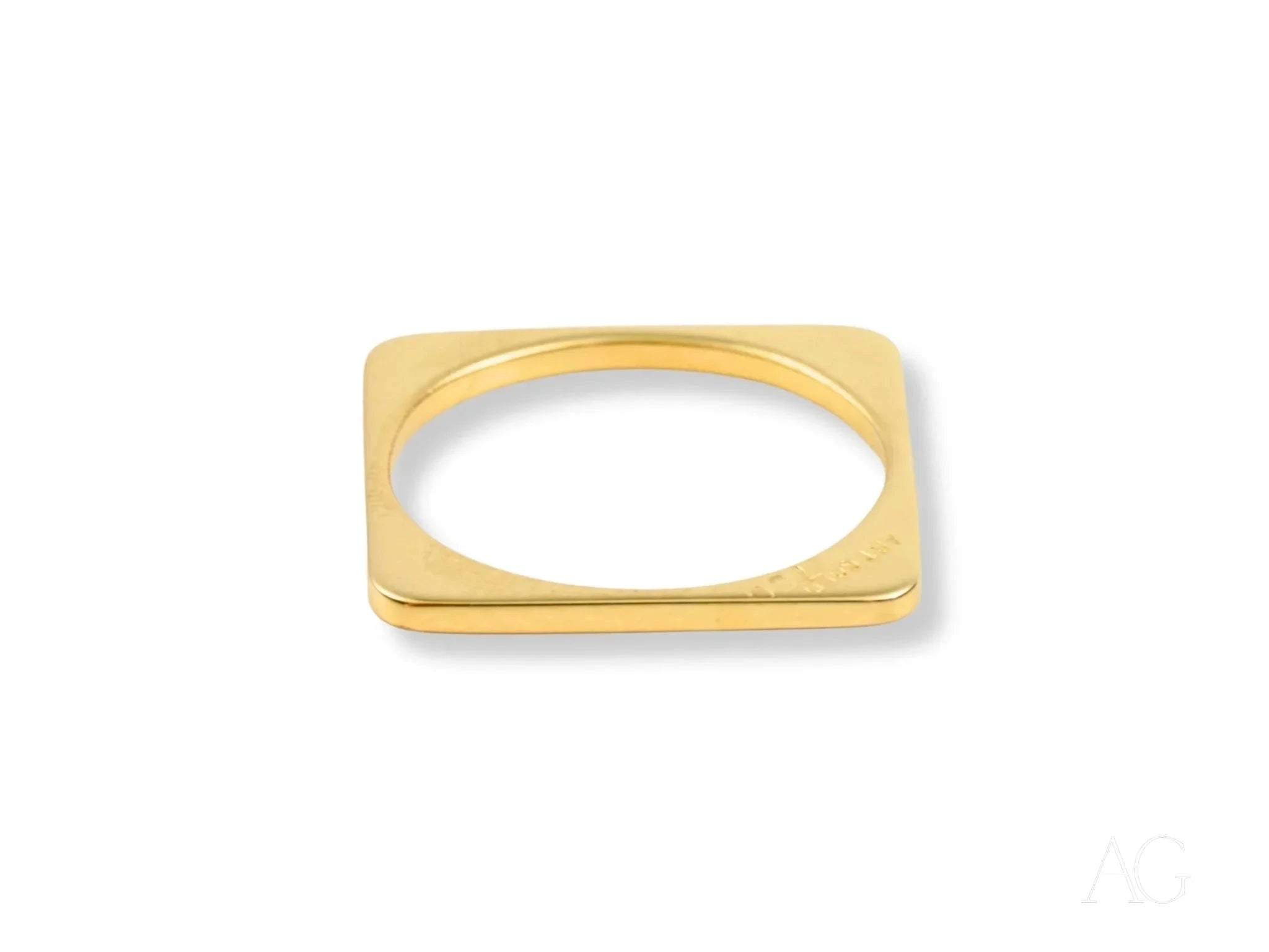 18K Yellow Gold Minimalist Elegant Ring for Women - Perfect for Weddings, Anniversaries & Everyday Luxury Jewelry