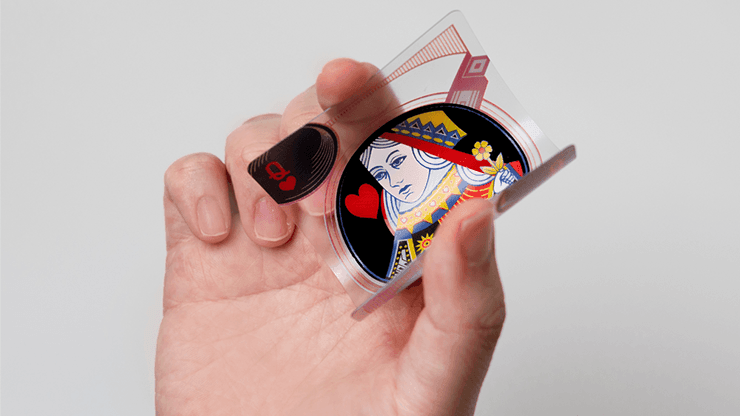 Premium Black Transparent Plastic Playing Cards - Elegant Design for Poker, Magic Tricks & Card Games - Perfect for Parties, Game Nights & Professional Performances