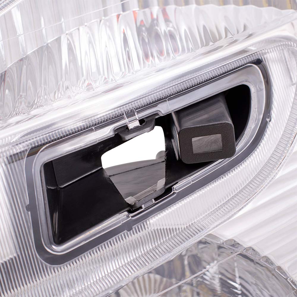 Brock Replacement Headlight Assembly Set - Driver & Passenger Side Compatible with 2005-2009 Chevy Equinox (Part #15888058, 15888059) | Durable LED Headlights for Night Driving & Improved Visibility