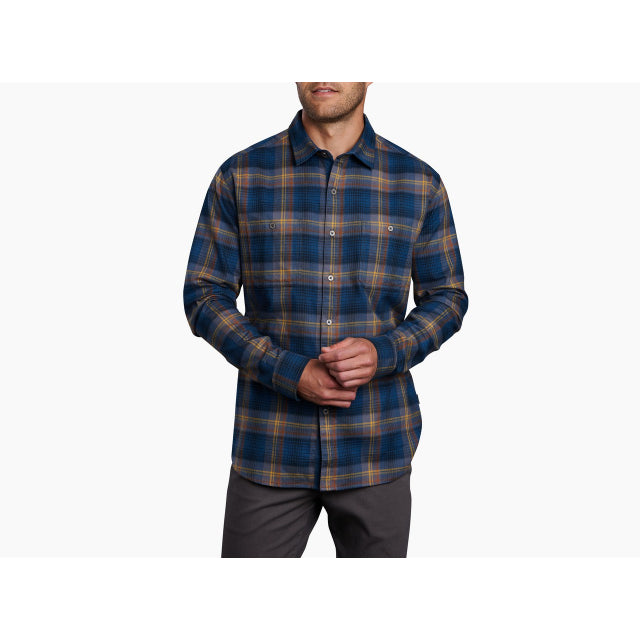 Men's Fugitive Flannel Shirt - Soft Plaid Button-Up Shirt for Men, Casual & Outdoor Wear - Perfect for Hiking, Camping and Fall Fashion