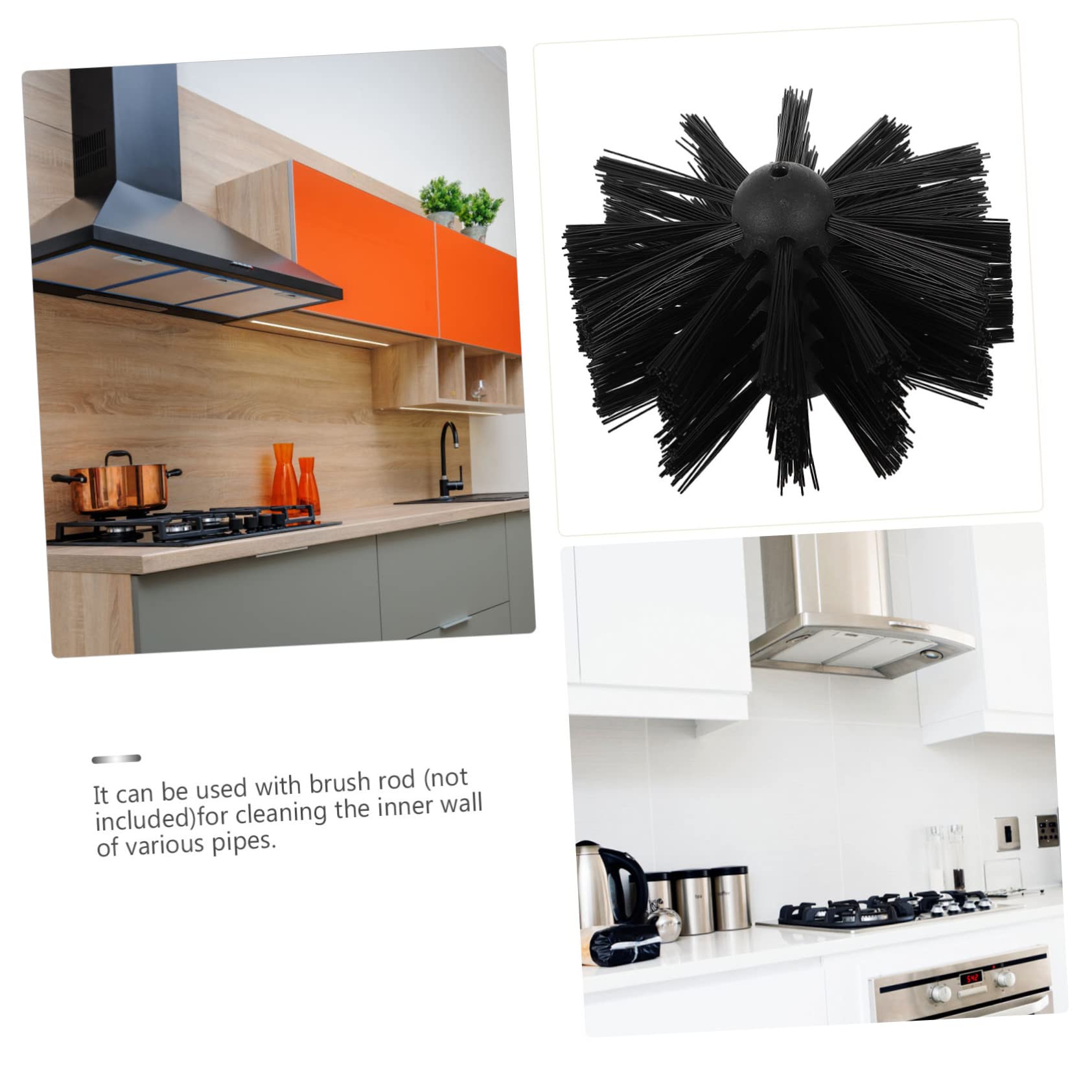 2-Pack Chimney Brush & Duct Brush Set - Fireplace & Dryer Vent Cleaning Tool with Nylon Bristles - Perfect for Range Hood, Lint Removal & Chimney Sweeping - Essential for Home Maintenance & Fire Safety