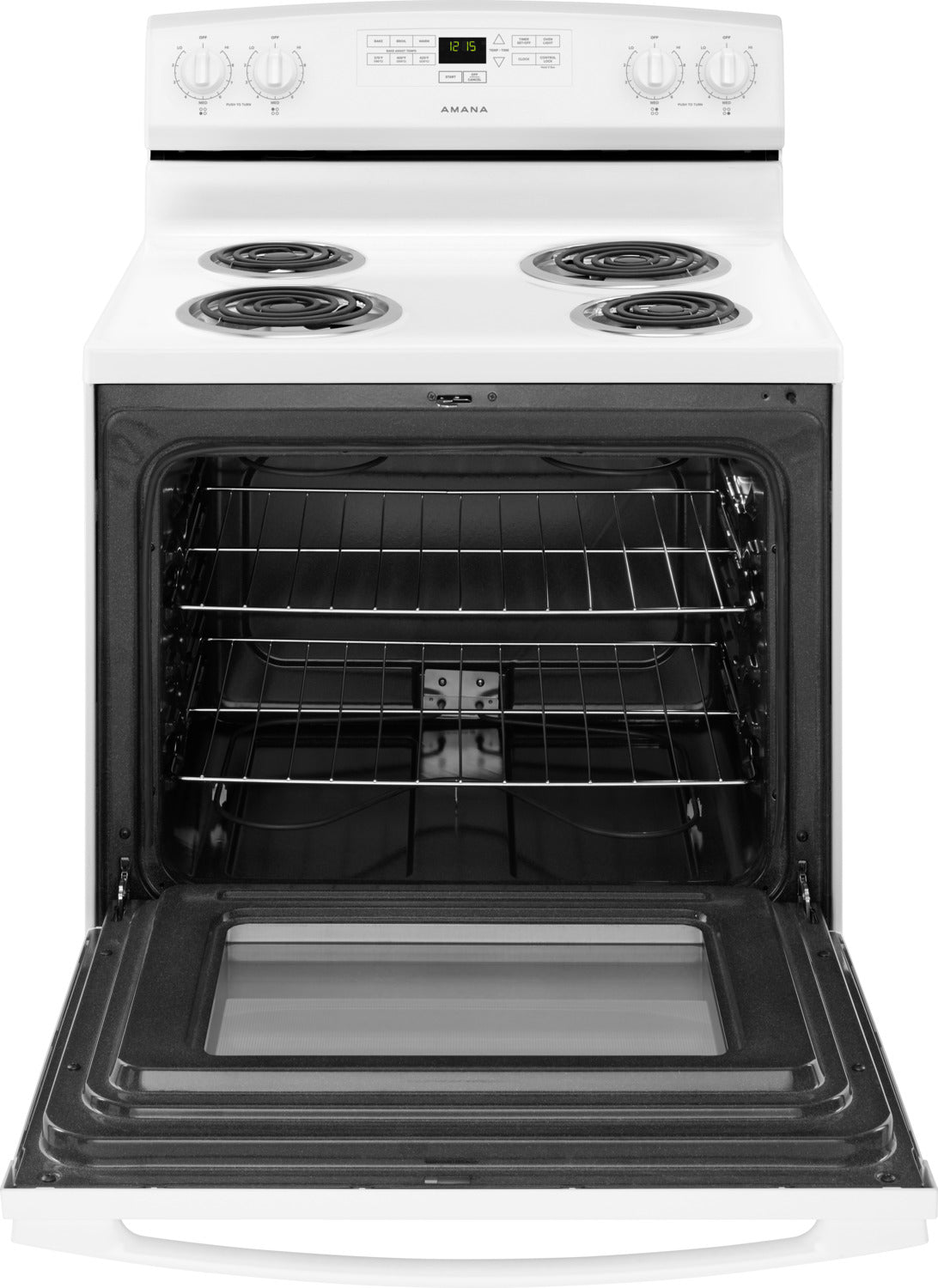 Amana YACR4303MFW 30-Inch Freestanding Electric Range - 4.8 Cu. Ft. Capacity, White - Perfect for Home Kitchens & Small Restaurants