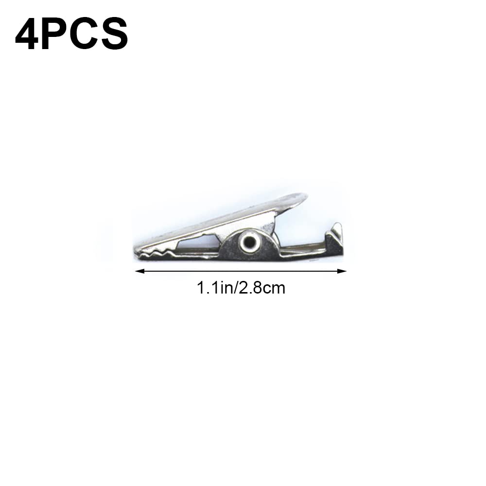 10 Pcs Insulated Alligator Clips - Detachable Mini Test Clamps for Electrical Wiring, DIY Projects, and Lab Experiments - Perfect for School Science Kits, Electronics Repair, and Cable Testing