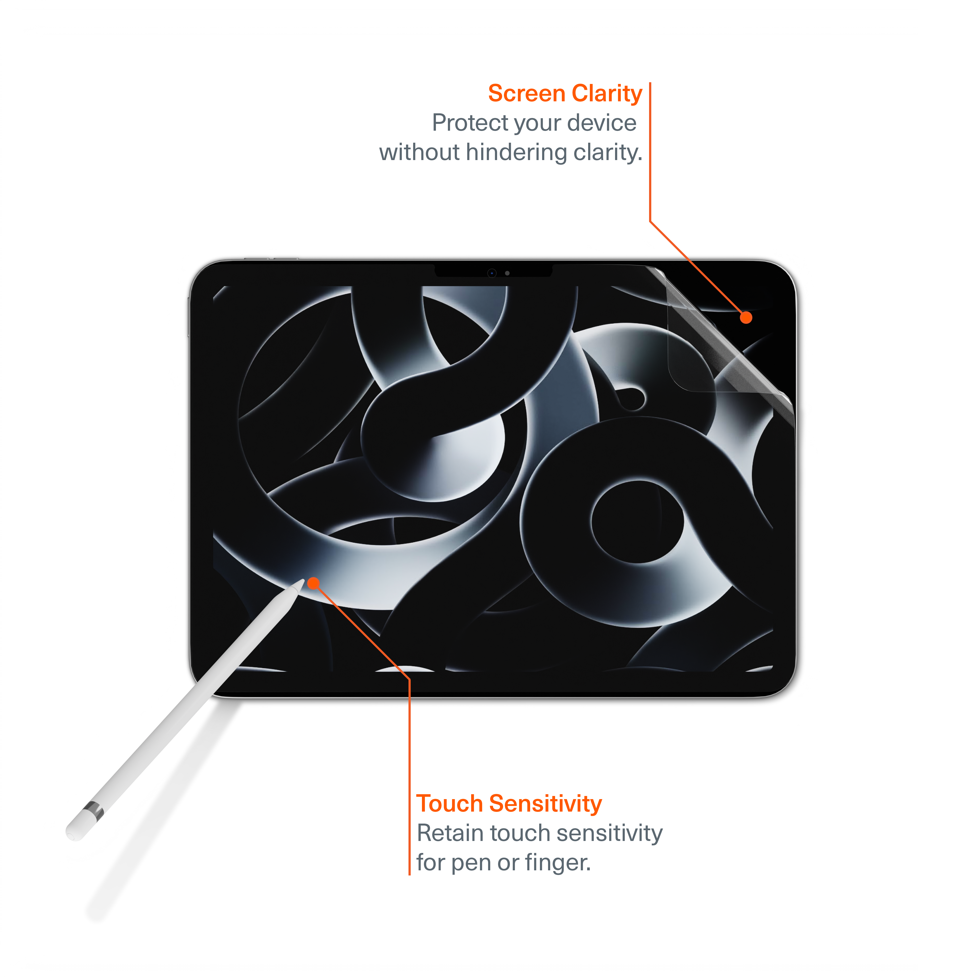 Tempered Glass Screen Protector for iPad Air (M2/M3, 13-inch) - Ultra HD Clear, Anti-Scratch, Bubble-Free - Perfect for Work, Study & Entertainment