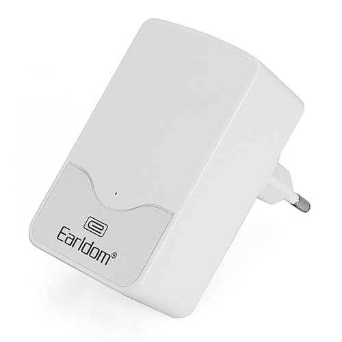 Earldom 5V 4.4A 4-Port USB Wall Charger with Fast Charging & Data Cable - Perfect for Home, Office, Travel Charging Multiple Devices Simultaneously