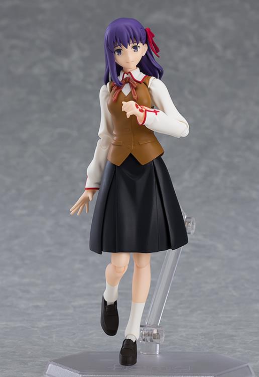 Fate/Stay Night Figma #445 Shinji Matou & Sakura Matou Action Figure Two-Pack Set - Perfect for Anime Collectors and Cosplay Enthusiasts