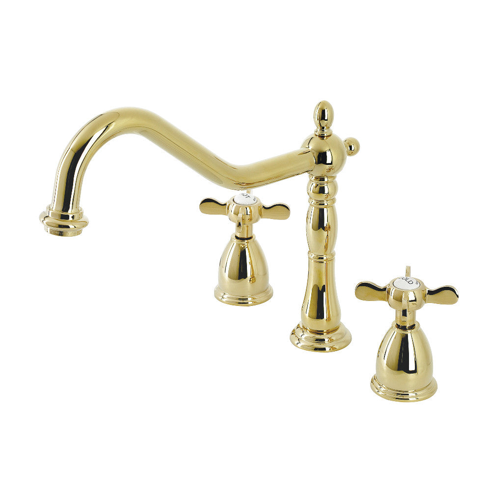 Kingston Brass KB1791BEXLS Essex Widespread Kitchen Faucet - Modern Brushed Nickel Finish for Farmhouse & Contemporary Kitchens