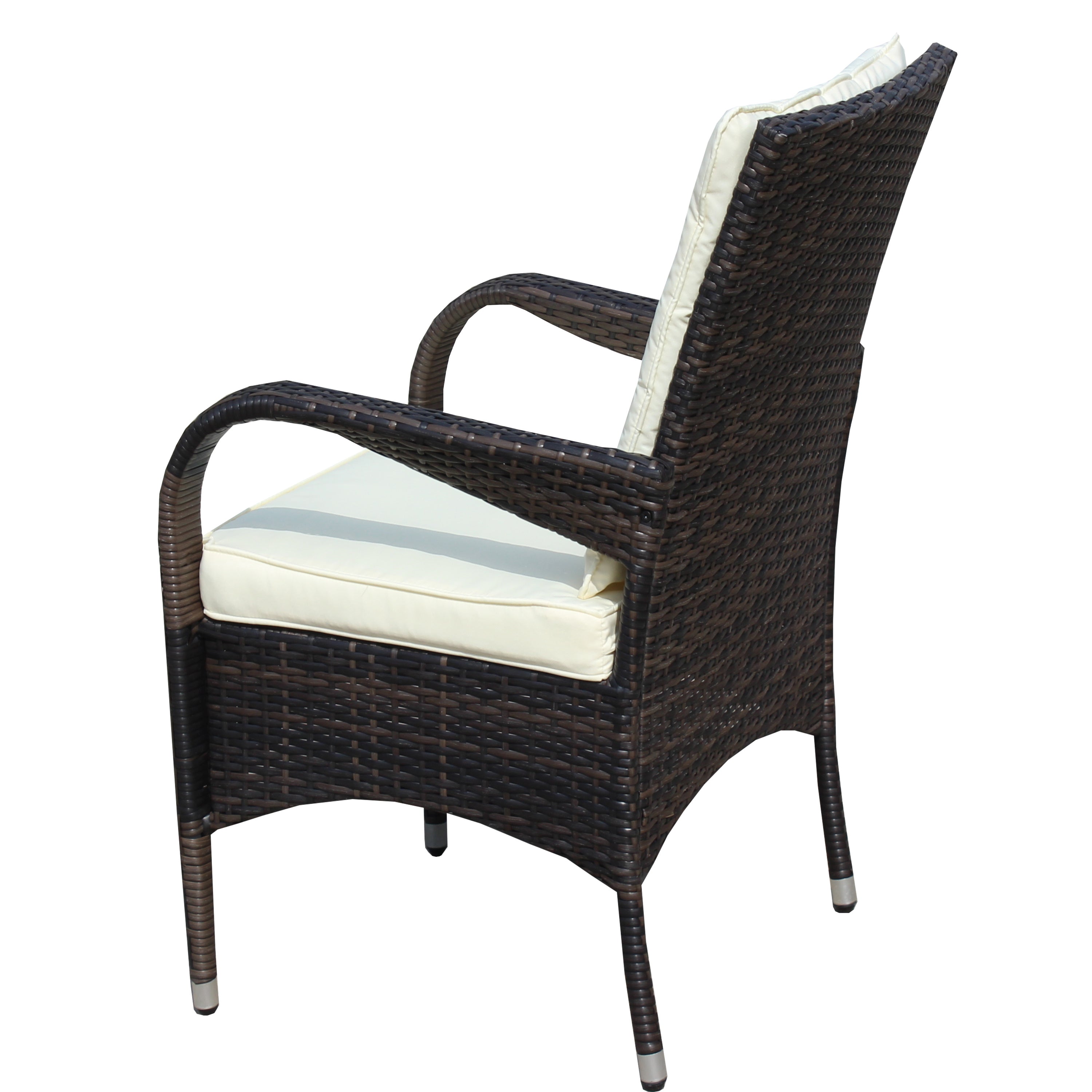 2 Piece Liberatore Dining Chairs with Beige Cushions - Modern Kitchen & Dining Room Furniture Set for Home Decor