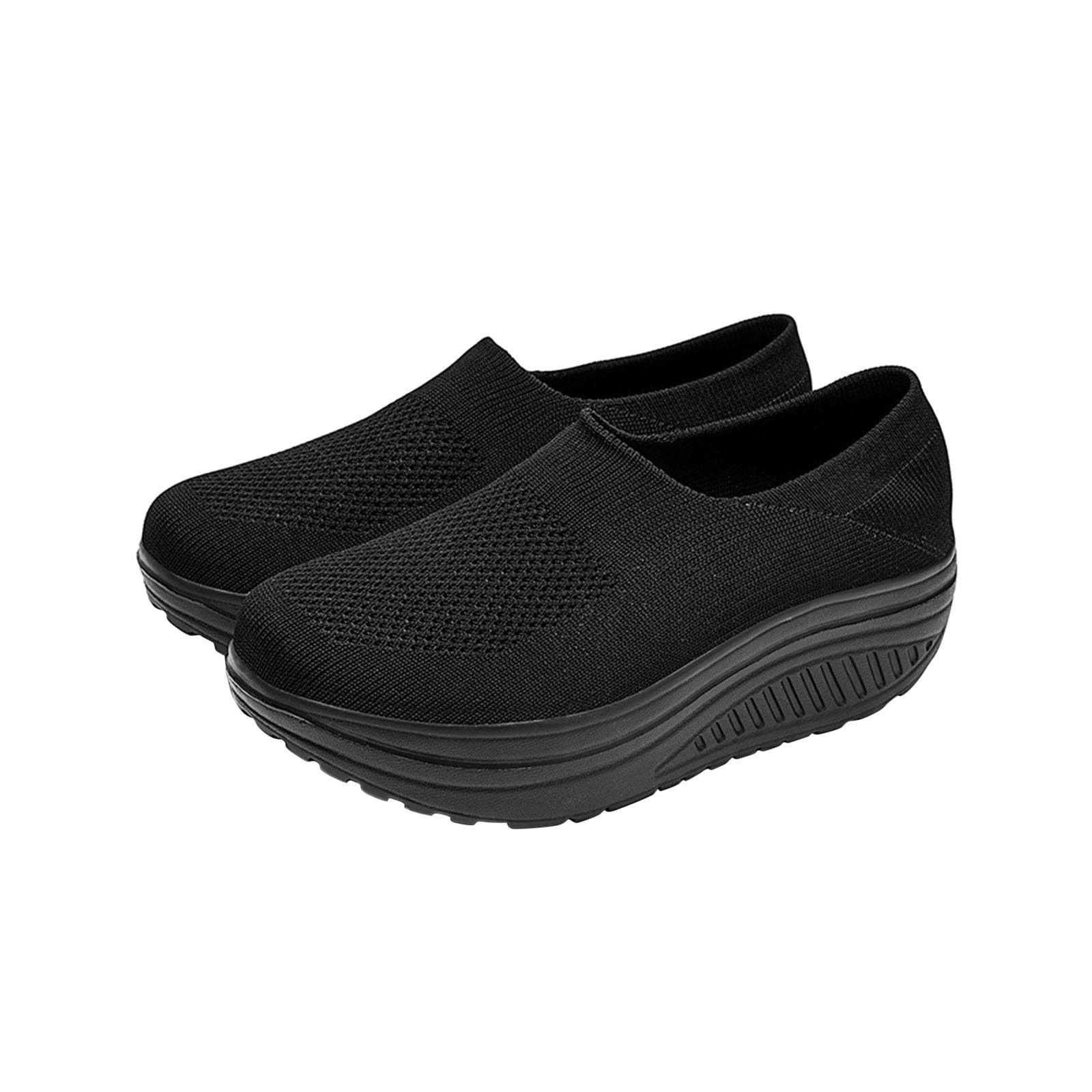 Fridja Women's Air Cushion Slip-On Walking Shoes - Orthopedic Diabetic Comfort Sneakers with Wedge Heel | Perfect for Walking, Travel & Everyday Wear