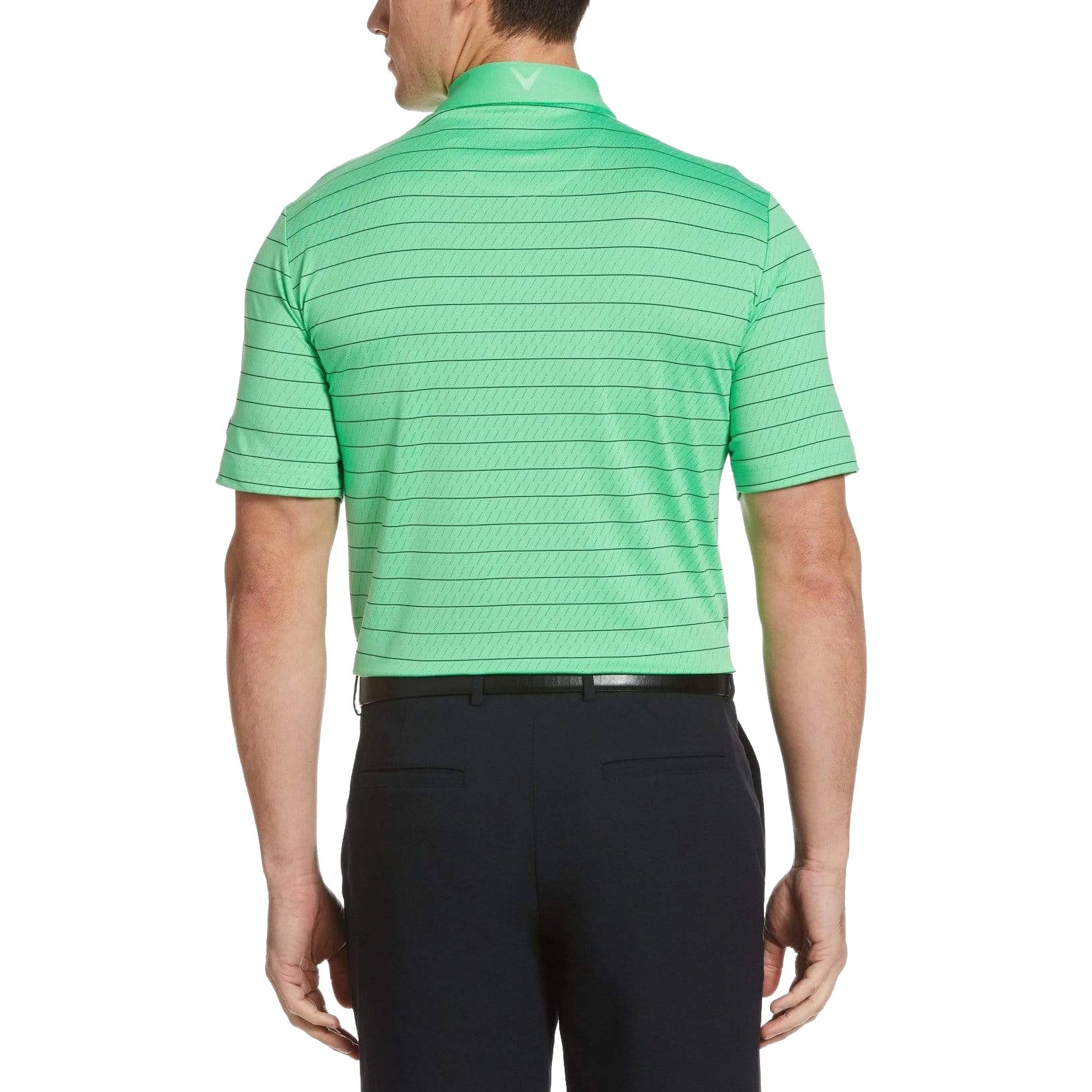 Callaway Men's Ventilated Stripe Golf Polo Shirt - Moisture-Wicking & Breathable for Comfort on the Golf Course
