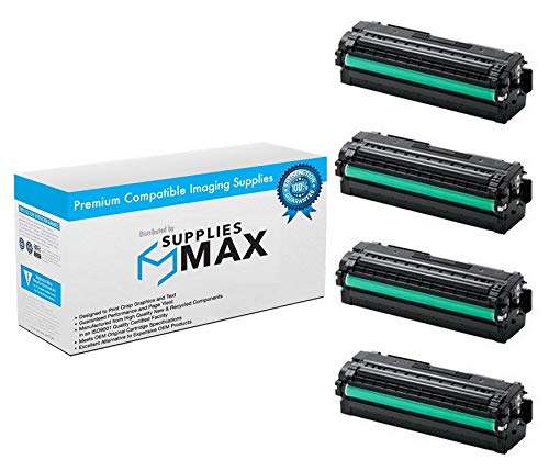 Samsung ProXpress C2620DW/C2670FW/C2680FX Compatible Toner Cartridge Combo Pack (Black, Cyan, Magenta, Yellow) - CLT-K505L & CLT-P505A Replacement for High-Quality Printing | Ideal for Office, Home & Business Use