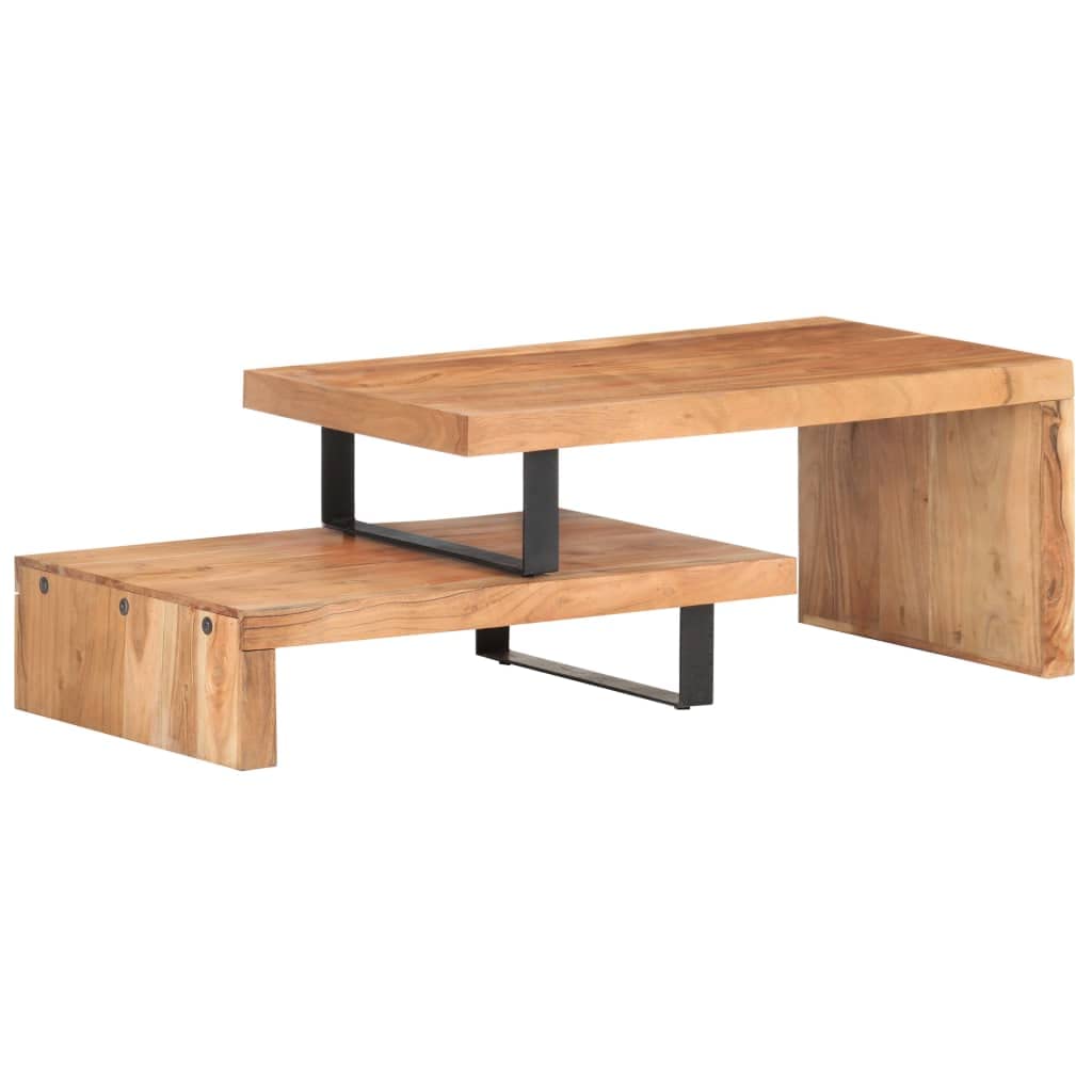 CHARMMA 2-Piece Coffee Table Set - Solid Acacia Wood Modern Living Room Furniture for Small Spaces, Home Decor & Coffee Table Set for Living Room, Office, Lounge