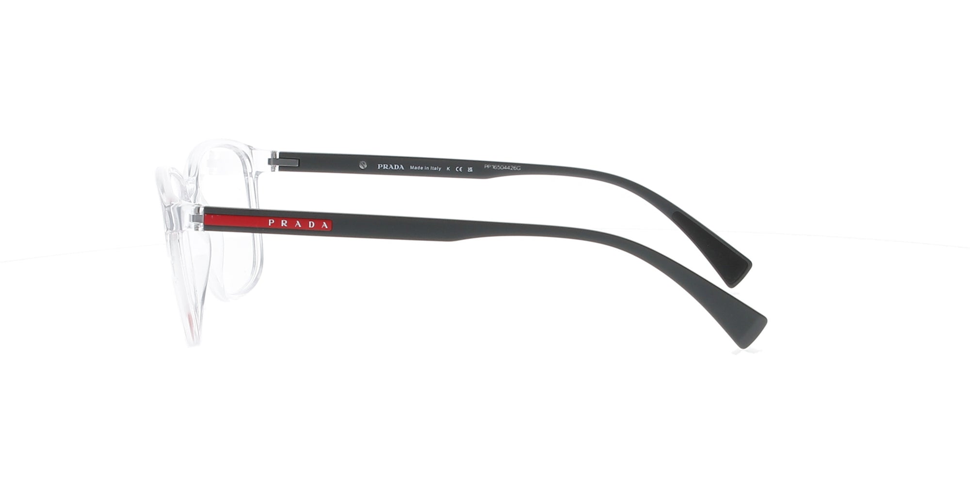Prada Linea Rossa Crystal Rectangle Sunglasses for Women - Stylish UV Protection Shades for Outdoor Activities & Fashion Accessories
