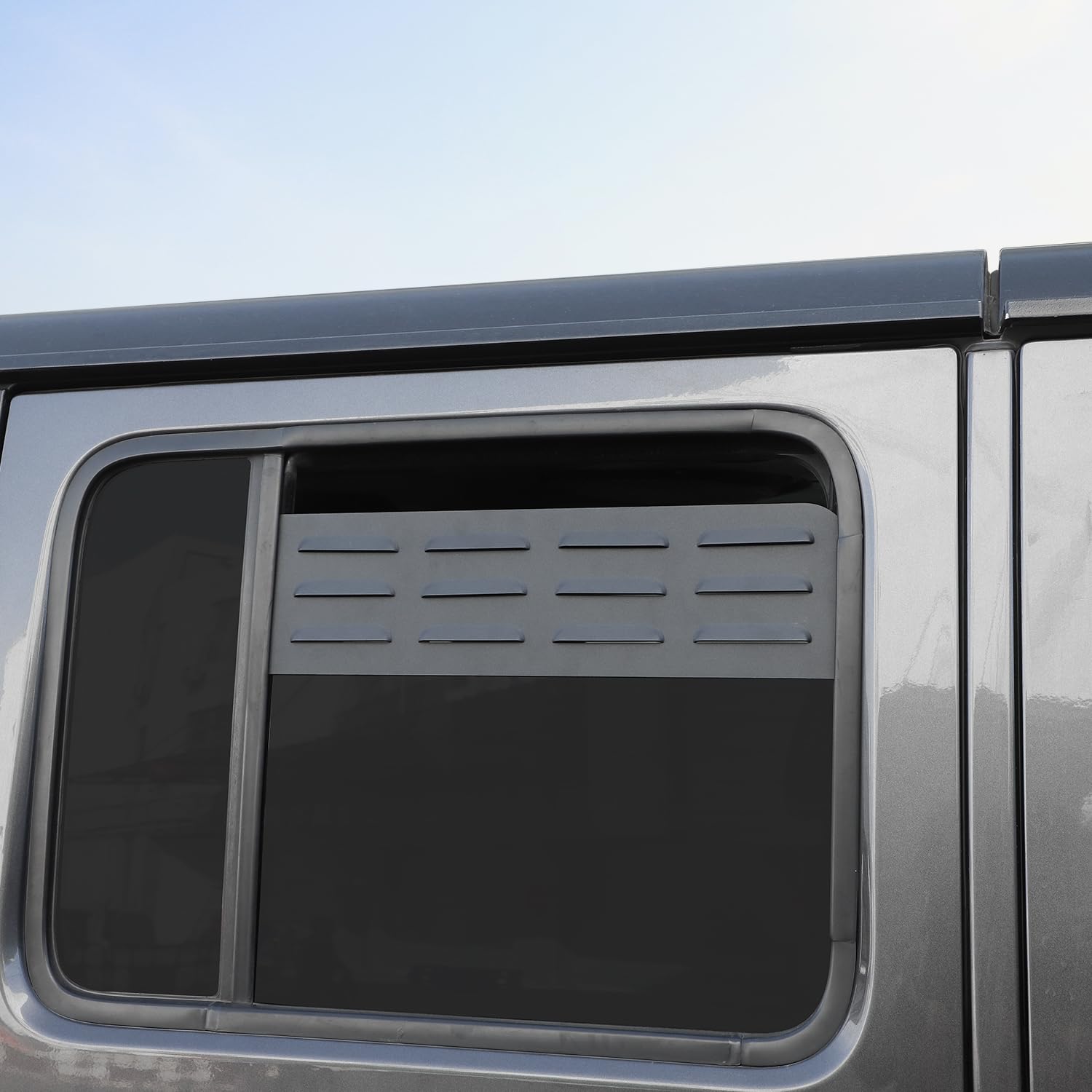 JL Rear Window Glass Louvers Cover Air Vent Trim for 2018-2023 Jeep Wrangler JL 4-Door - Exterior Accessories for Off-Road & Adventure Style Enhancement