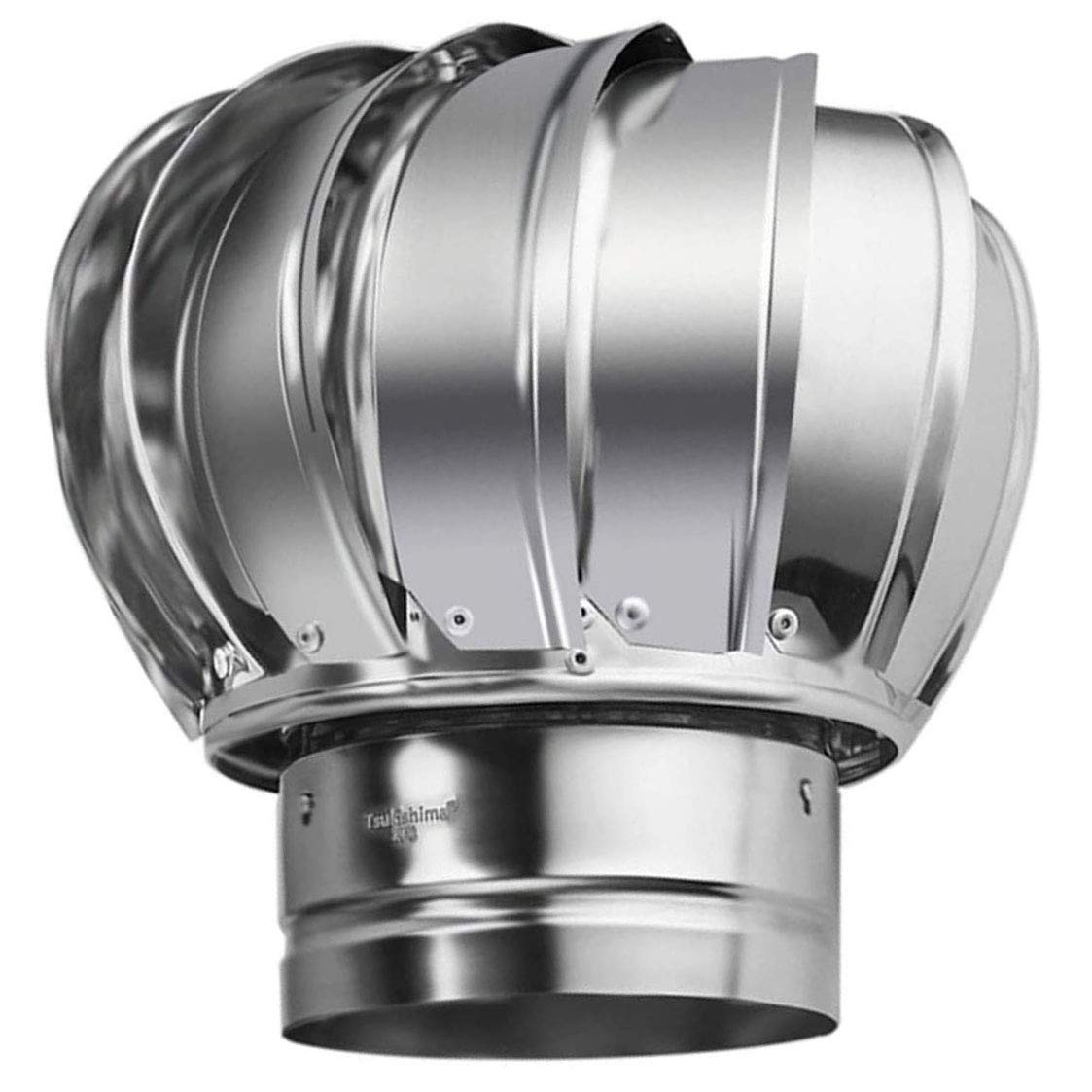 BOHHO Stainless Steel Rotating Spinner Chimney Cowl Cap - 150mm/5.9Inch Anti-Downdraught Ventilator for Standard Chimney Pots | Outdoor Home Roof Ventilation & Weather Protection