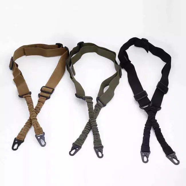 2-Point Heavy Duty Bungee Cord Sling with Hooks - Adjustable Elastic Tie Down Straps for Cargo, Luggage, Motorcycle, Kayak & Outdoor Gear Securing