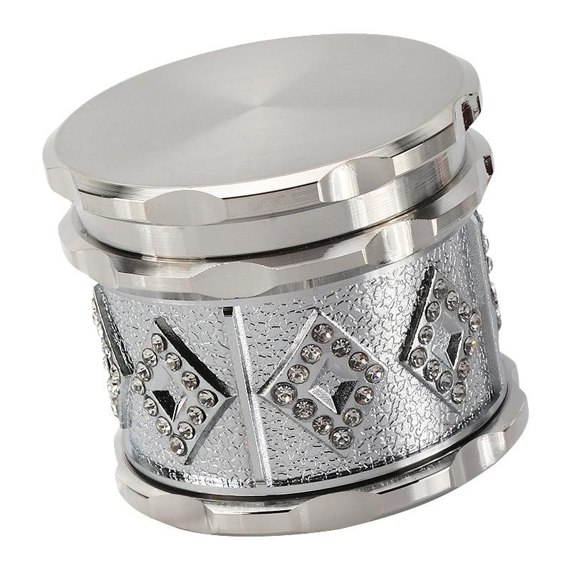 4 Layer 60mm Mini Herb Grinder - Zinc Alloy Tobacco Crusher for Spices, Herbs & Smoking Accessories | Perfect for Grinding Herbs, Spices & Tobacco at Home or On The Go