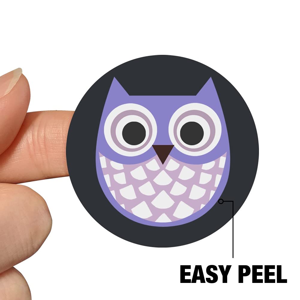 Adorable Purple Owl Planner Stickers - Cute Scrapbooking & Crafting Decals for Bullet Journals, DIY Projects, and School Supplies | Perfect for Organizing, Gift Wrapping & Creative Scrapbook Designs