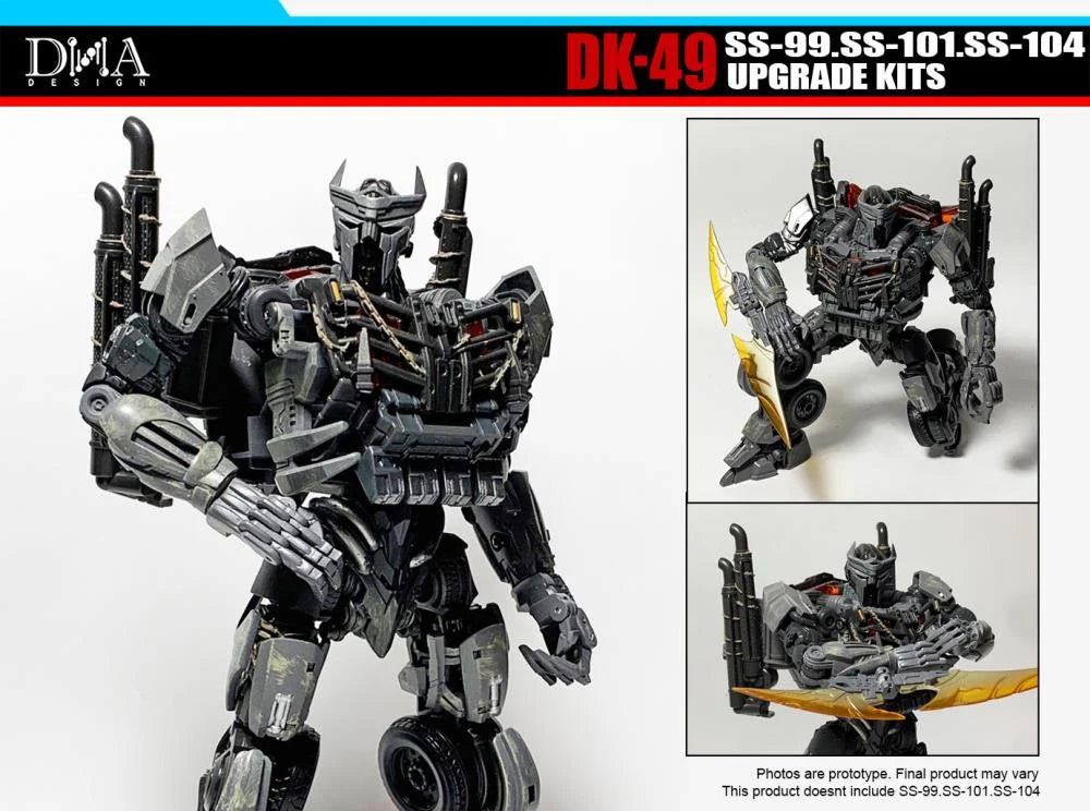 DNA Design DK 49 Upgrade Kit for SS Battletrap, Nightbird & Scourge - Transformers Toy Accessories for Enhanced Display & Customization - Perfect for Collectors & Action Figure Enthusiasts