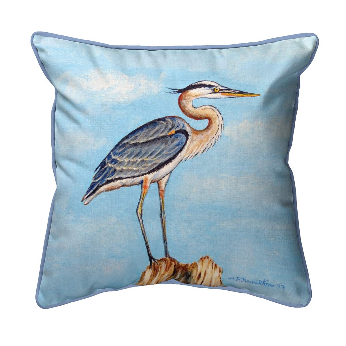 Betsy Drake ZP627 Decorative Throw Pillow 22x22 Inches - Multi-Color Boho Chic Cushion for Sofa, Bed, Living Room & Home Decor