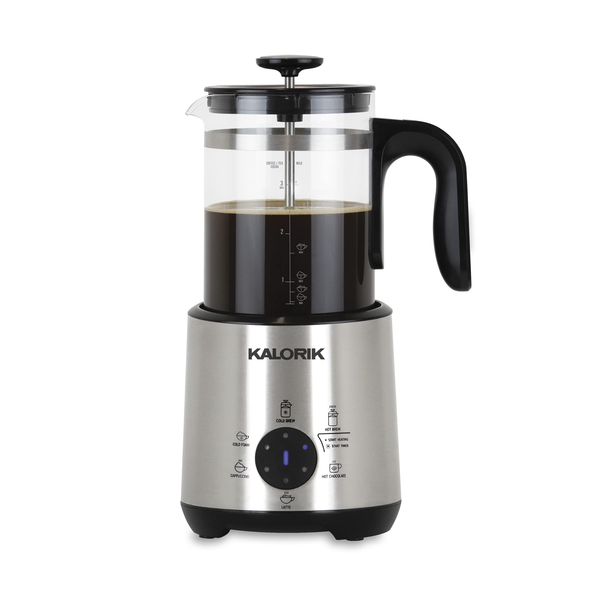 KALORIK Bartista Beverage Maker - Electric Coffee & Tea Machine for Home & Office - Perfect for Espresso, Cappuccino & Hot Chocolate - Compact & Easy to Use