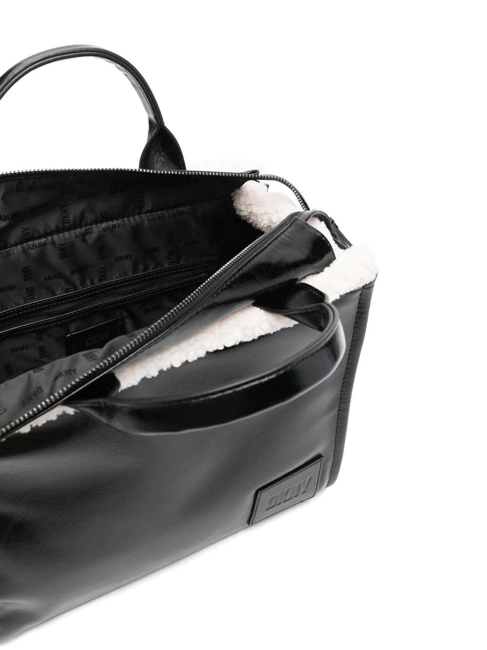DKNY Hadlee Medium Faux Leather Tote Bag for Women - Stylish Vegan Leather Handbag for Work, Travel & Everyday Use
