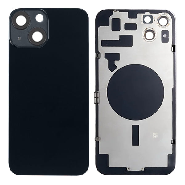 Premium iPhone 14 Battery Back Door Glass Replacement - Perfect Fit Black Cover for Enhanced Protection & Style | Ideal for Everyday Use, Travel & Work