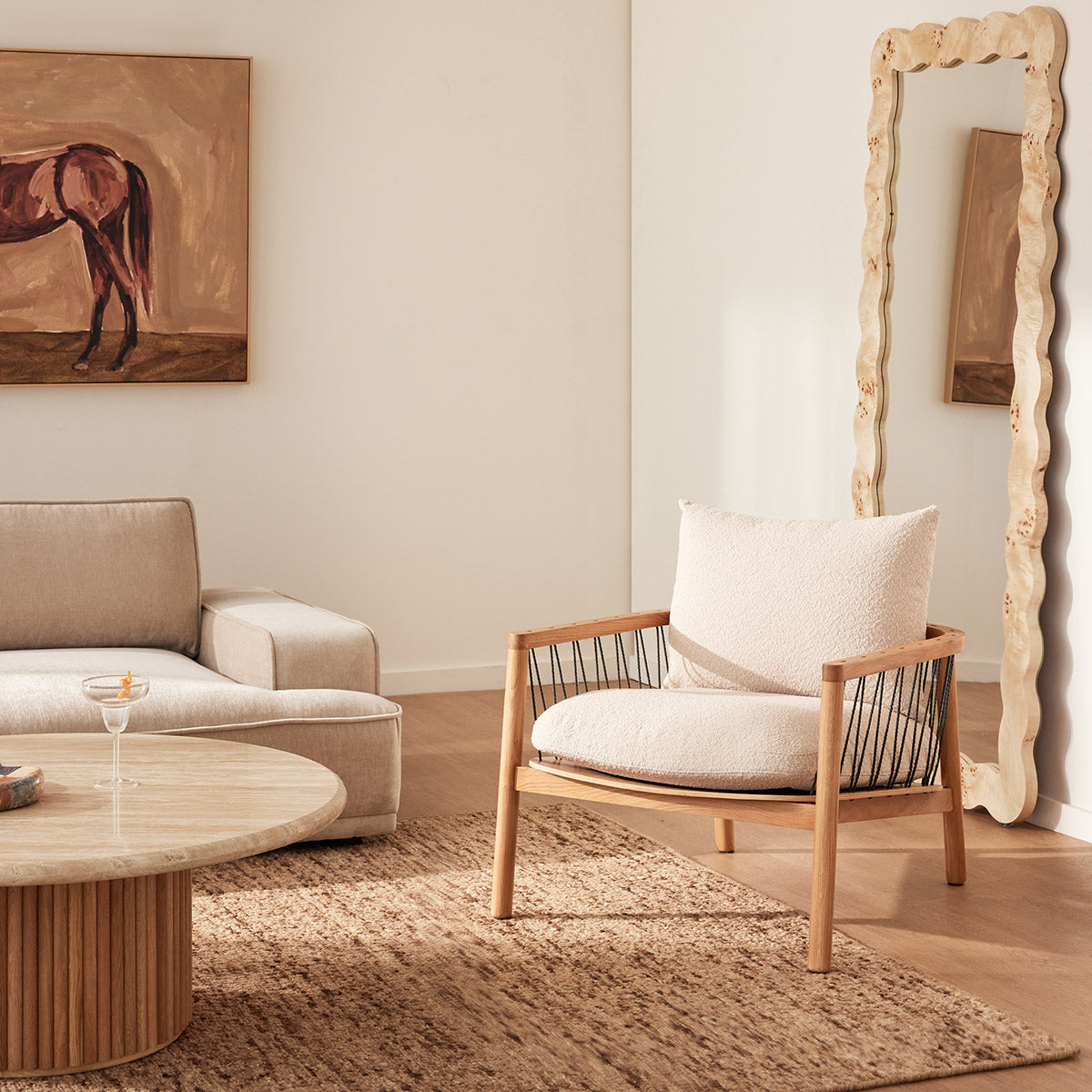 Maya Cream Boucle