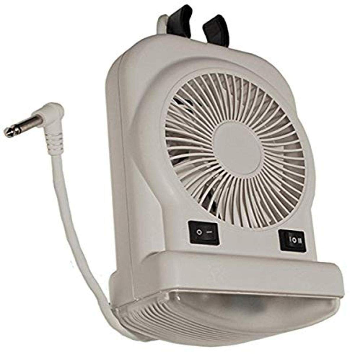 RV Designer M550 - 12V High Intensity LED Reading Light with Built-in Fan for Camping, Travel & RV Use