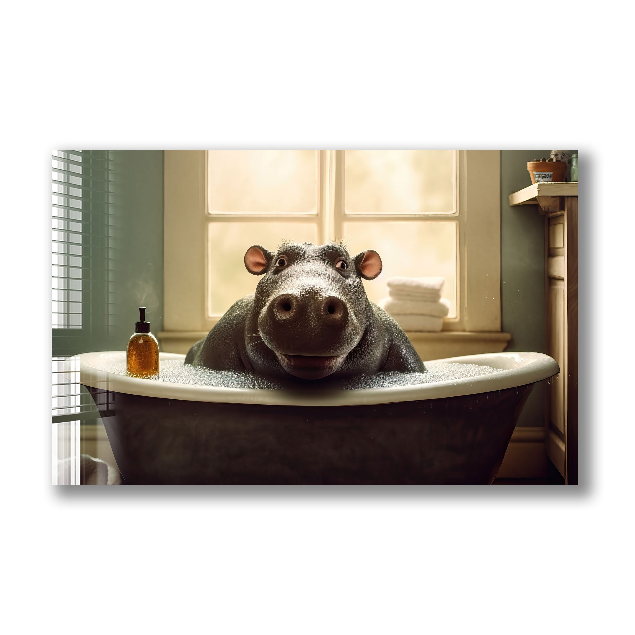Fun Bathtub Animal Toy - Cute Hippo Bath Toy for Kids, Perfect for Bath Time Play and Sensory Development