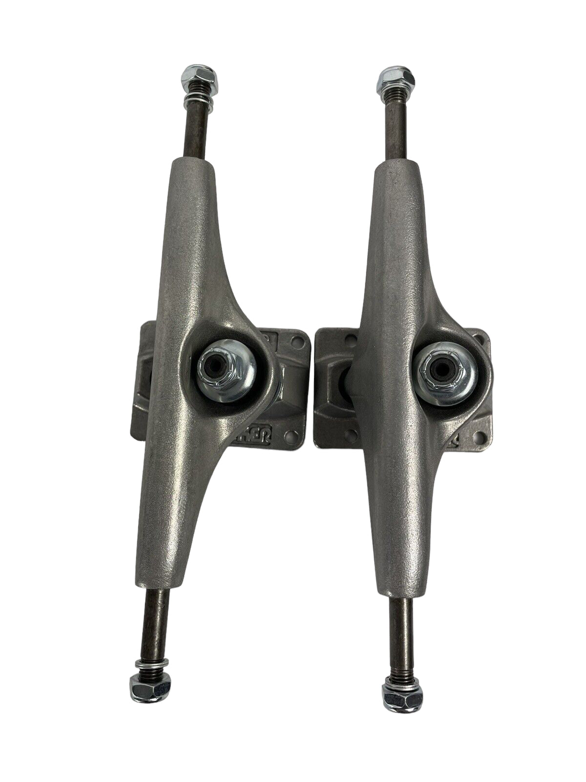 Tracker Trucks 129mm Polished Skateboard Trucks - 5.0 Hanger with Hollow Kingpin - Perfect for Street Skating & Park Riding