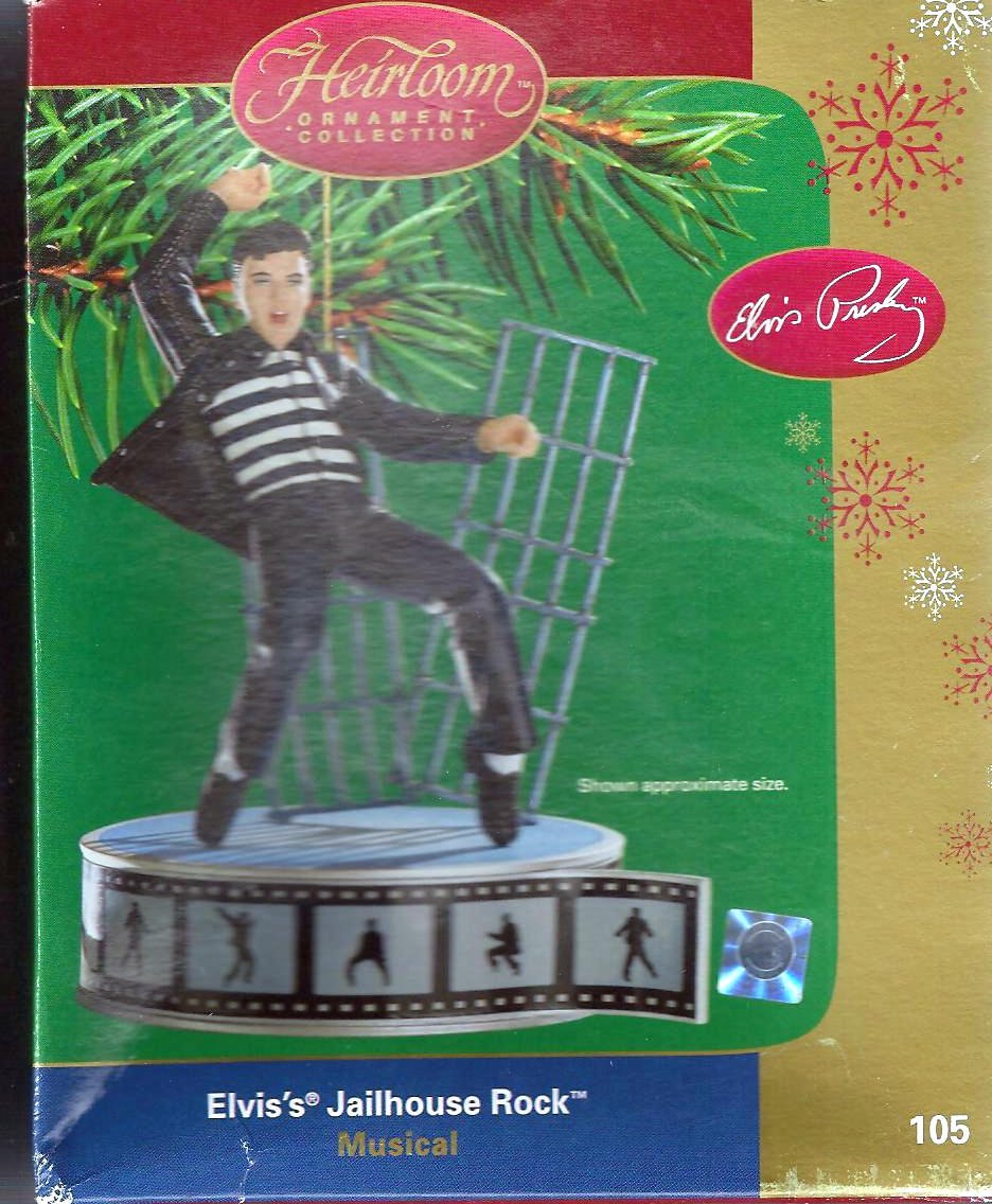 Elvis Presley Jailhouse Rock Musical Christmas Ornament - 2004 Collectible Holiday Decor for Elvis Fans & Music Lovers - Perfect for Tree Decorating, Gift Giving & Elvis Memorabilia Displays