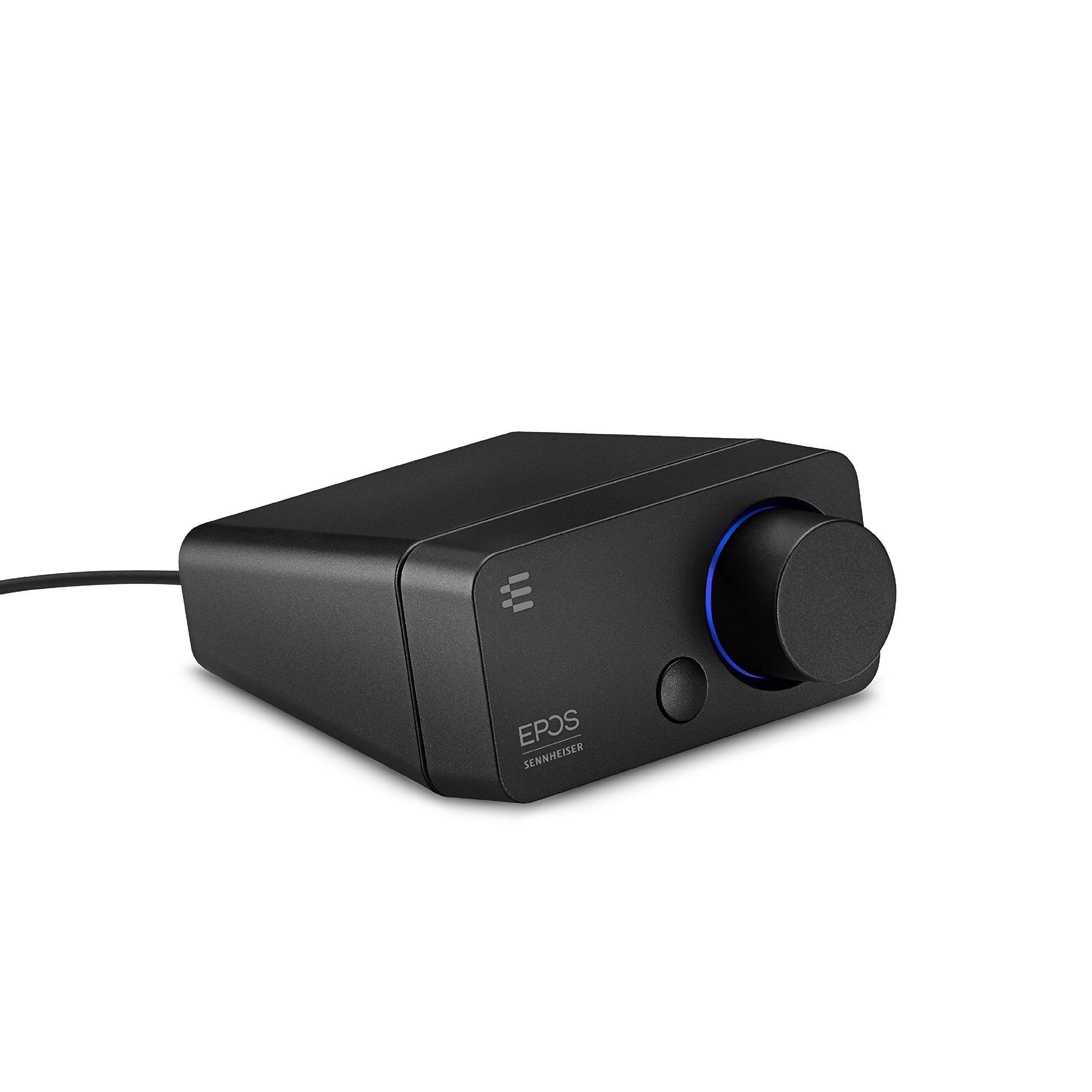 EPOS GSX 300 USB External Sound Card for PC & Laptop - 7.1 Surround Sound & High Resolution Stereo Audio - LED Volume Control with Customizable Smart Button - Compatible with Windows 10 - Perfect for Gaming, Streaming & Music Production (Black)
