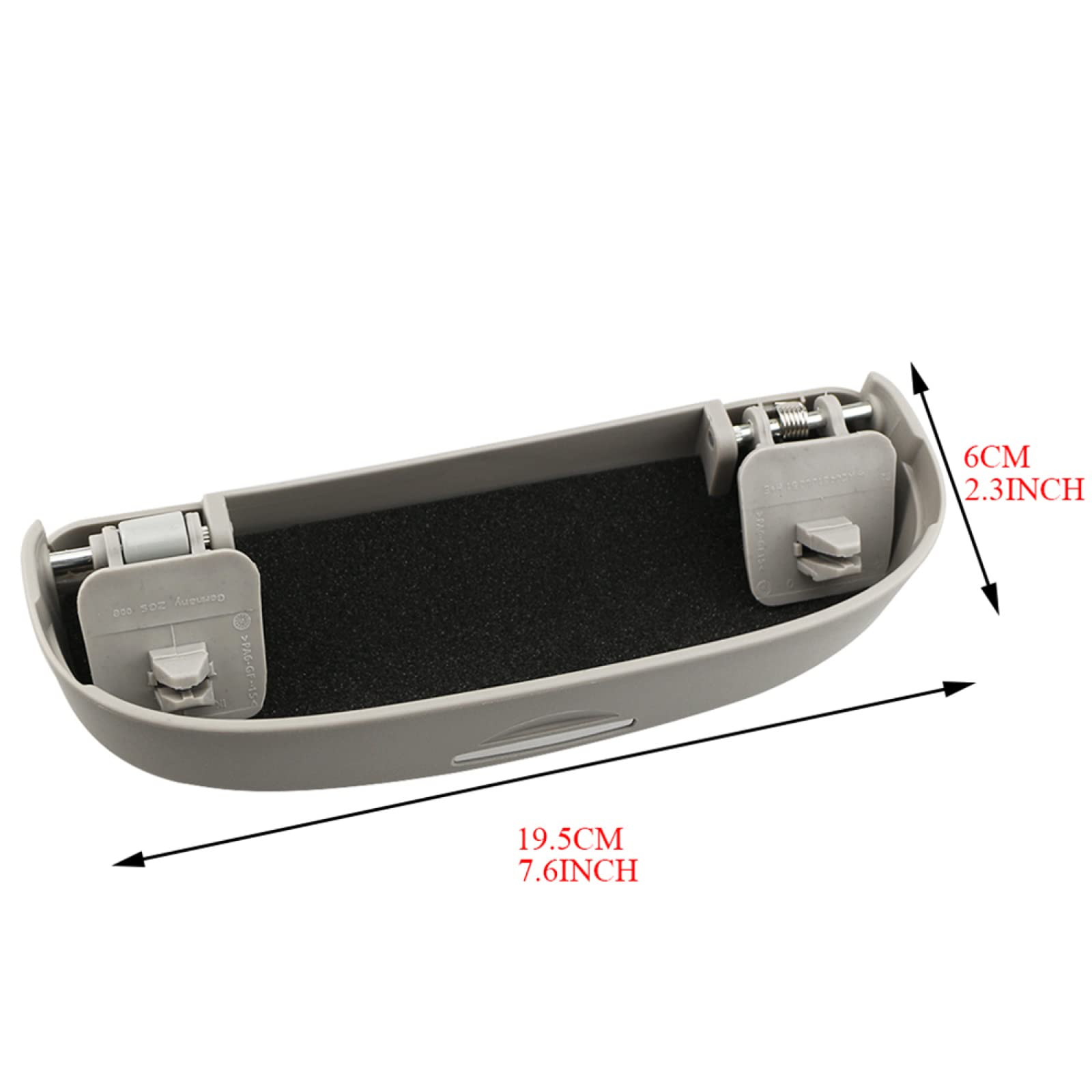 Car Sunglasses Holder Storage Case for Toyota CH-R (2016-2021) | Compact Eyewear Organizer with Non-Slip Design | Perfect for Road Trips & Daily Commutes - Grey