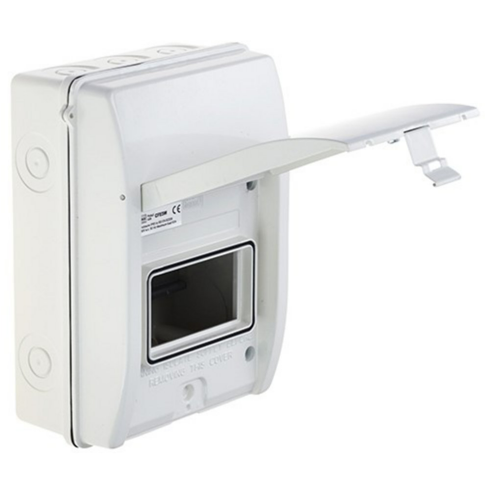 BG Fortress 5 Module Empty Enclosure CFE5W - Durable Weatherproof Electrical Box for Outdoor/Industrial Use - Perfect for Wiring, Junction Boxes & Equipment Housing
