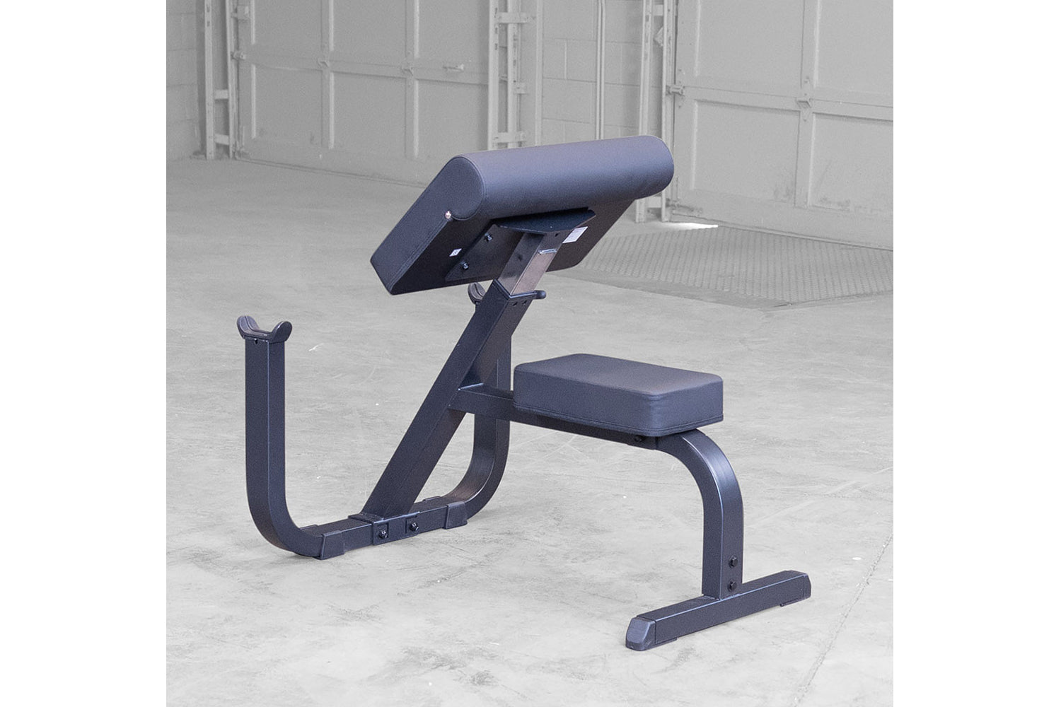 Body Solid GPCB329 Preacher Curl Bench for Biceps Workout - Home Gym & Commercial Use Strength Training Equipment