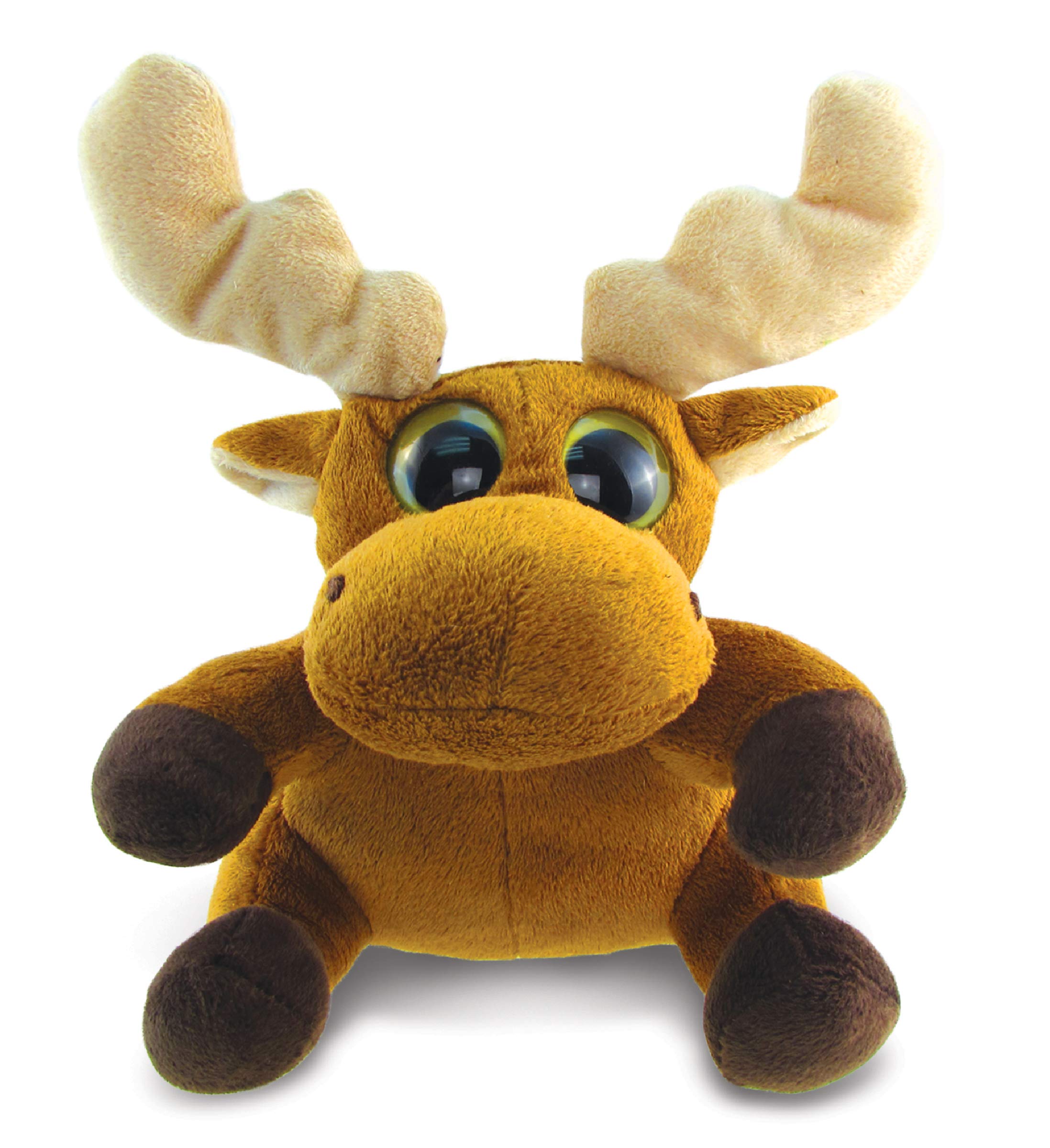 DolliBu Plush Big Eye Moose Stuffed Animal - 6
