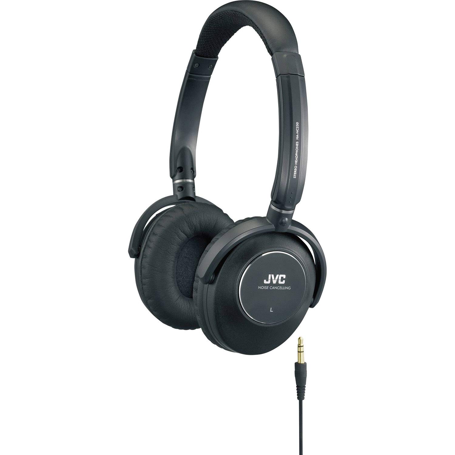 JVC HANC250 Wireless Noise Cancelling Headphones with Microphone - Bluetooth Over-Ear Headphones for Travel, Work & Music (Black) - Perfect for Airplane Commutes, Office Use & Home Entertainment