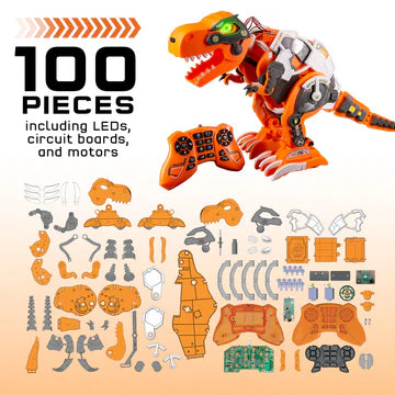 Code+Control Dinosaur Robot: REX - Interactive STEM Toy for Kids | Remote Control Dinosaur with Walking & Roaring Features | Perfect for Educational Play & Birthday Gifts