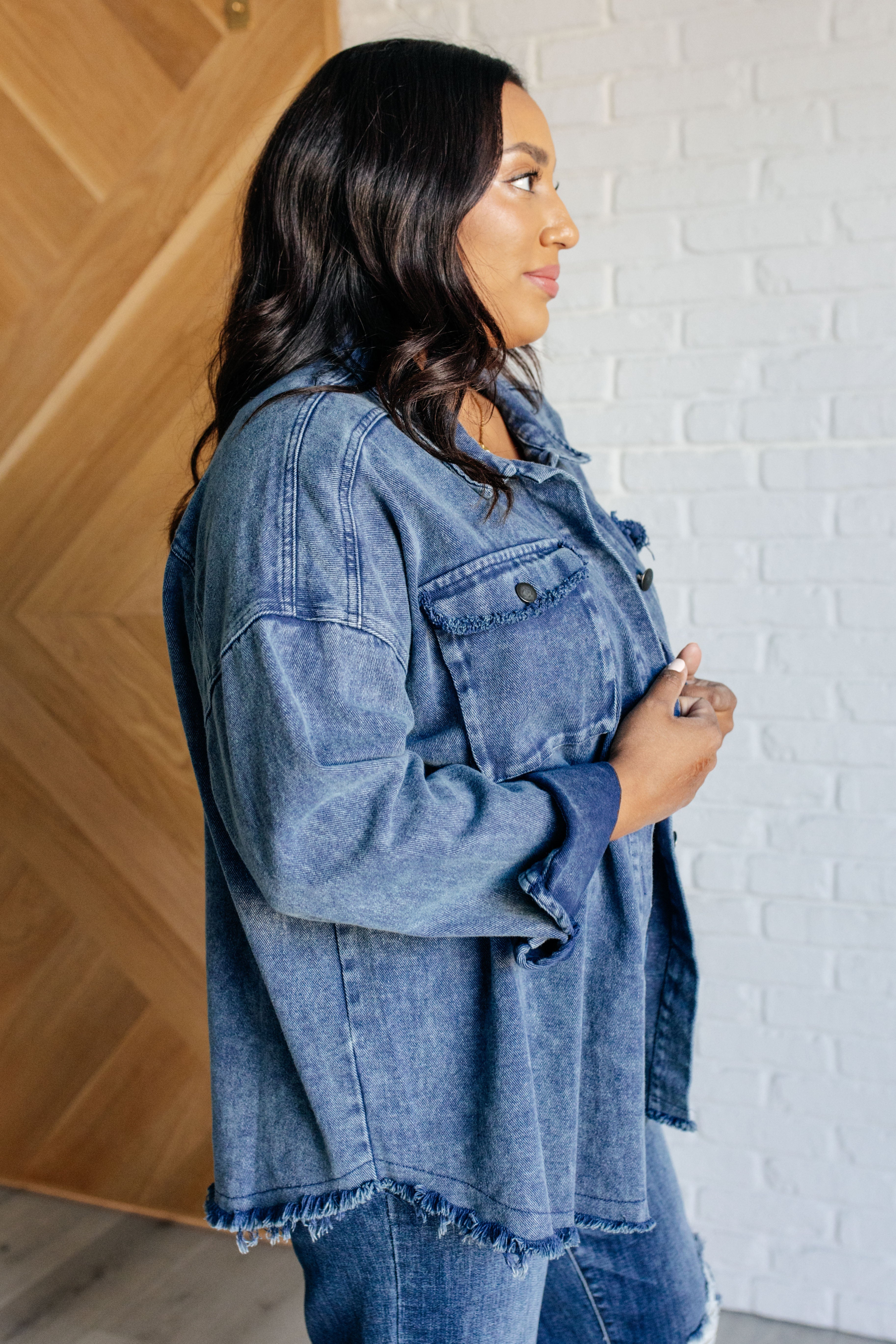 Just In Case Mineral Wash Shacket - Stylish Overshirt for Men & Women | Trendy Layering Piece for Fall & Winter | Perfect for Casual Outfits, Outdoor Adventures & Cozy Evenings