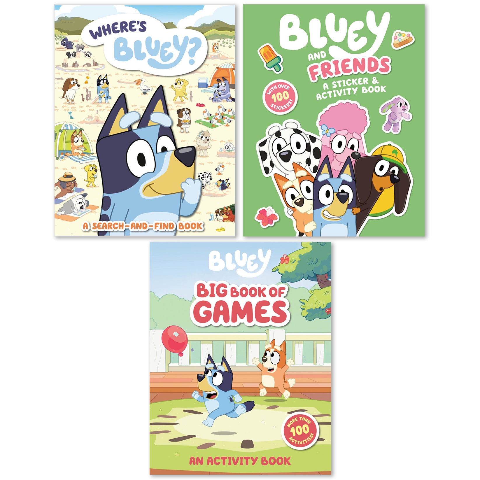 Bluey Activity Book Set for Kids - Fun Learning & Coloring Books with Stickers - Perfect for Travel, Birthday Gifts & Quiet Time Activities