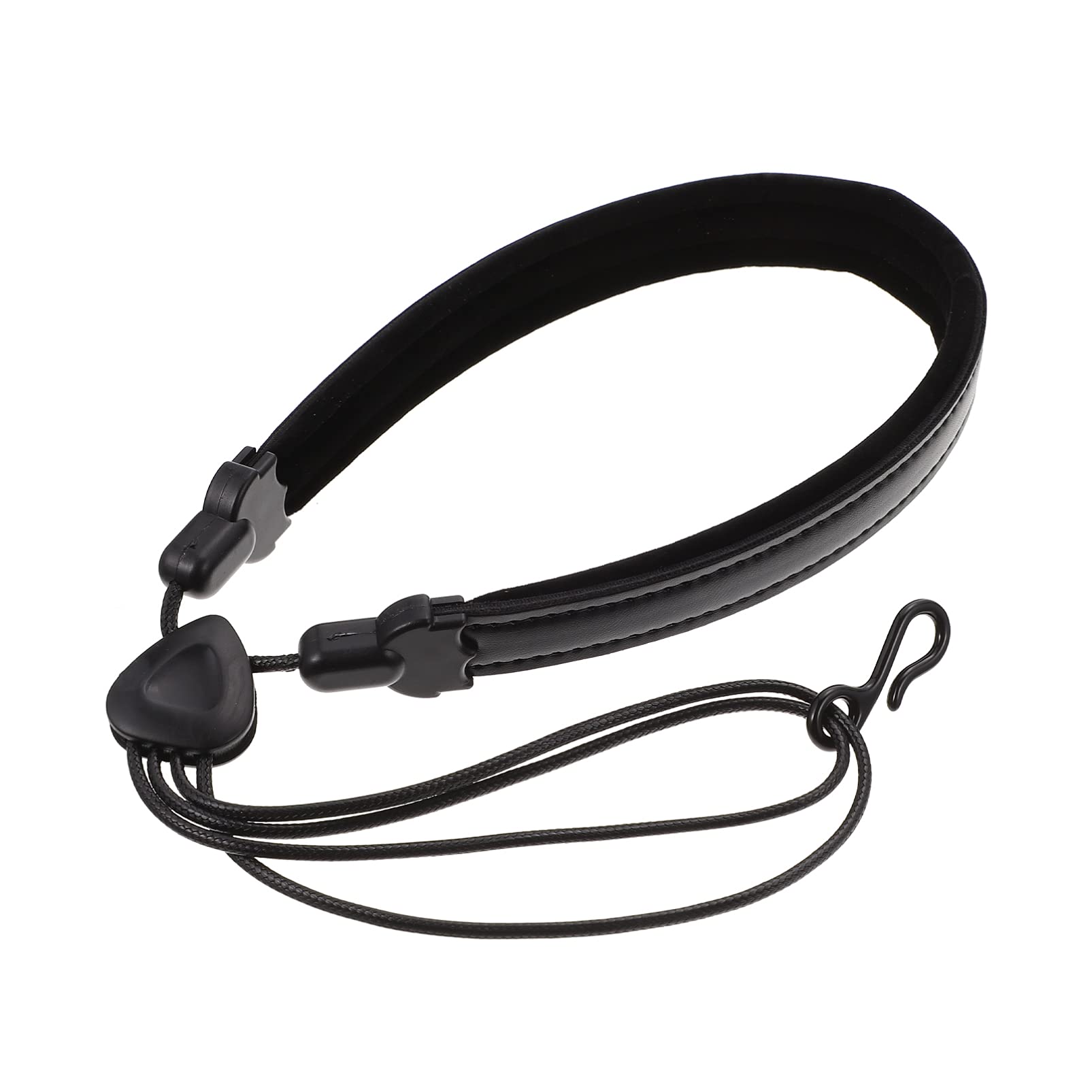 Premium Leather Saxophone Neck Strap - Adjustable Padded Shoulder Strap for Saxophones, Horns, Bass Clarinets, Bassoons & Oboes | Comfortable Support for Musicians, Band Performances & Practice Sessions