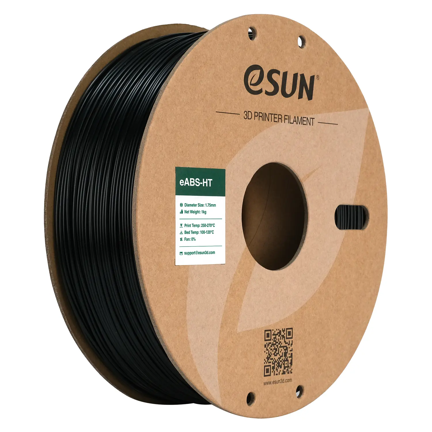 eSUN ABS HT Filament 1.75mm 1kg Spool - High Temperature Resistant 3D Printer Filament for Strong Functional Parts - Perfect for Automotive, Engineering & Industrial Applications