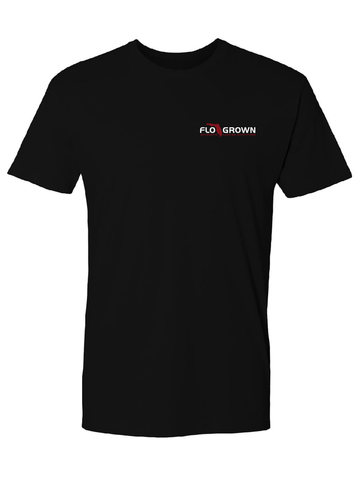 FloGrown FGM 1796 Men's Charging Hog Graphic T-Shirt - Black Cotton Tee for Casual Wear & Outdoor Activities